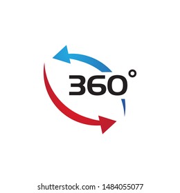 360 Degree View Related Vector Icons design template