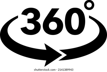 Icono de realidad virtual de 360 grados