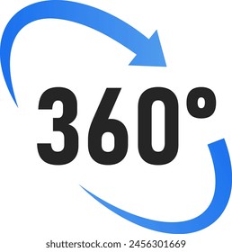 360-Grad-Symbol für virtuelle Realität