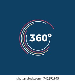 360 Degrees Angle Icon