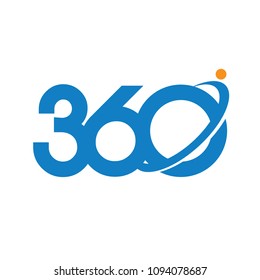 360 degrees consulting and media logo vector