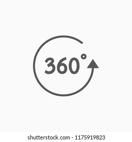 360 degrees icon