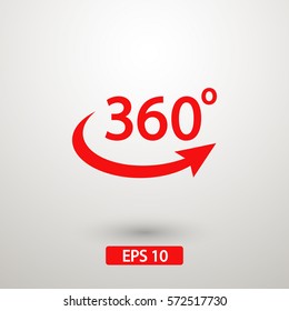 360 degrees icon