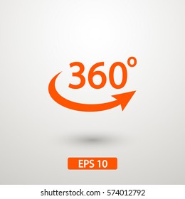 360 degrees icon