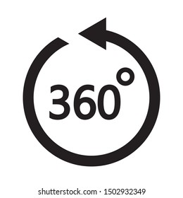 360 degrees icon design illustration