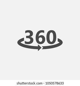 360 degrees vector icon rotation