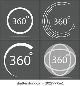 360 Degrees Vector Template Design. eps10