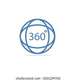 360 Degrees Vector Template Design. eps10