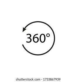 360 Ikone für Concept Design. Pfeilsymbol