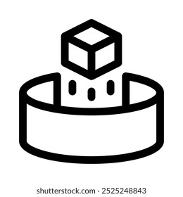 360-Symbol mit Stilkontur