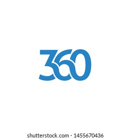 360 icon symbol logo vector