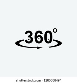 360 icon vector