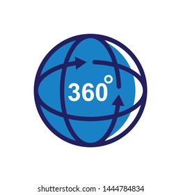 360 icon view templates, 360 degree vector