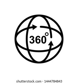 360 icon view templates, 360 degree vector