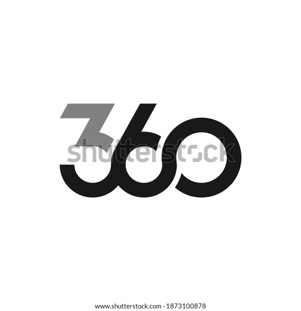 360 Infinity Shape Vector Illustration Template Stock Vector (Royalty ...