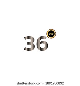 360 letter logo vector design