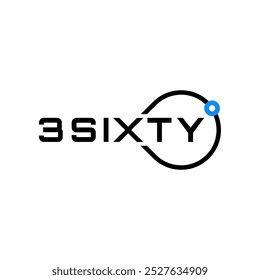 360 Logo with blue dot and the letter X part of the orbit 