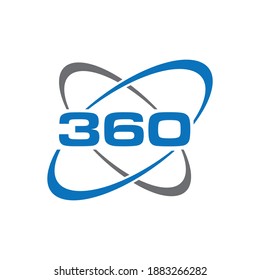 360 Logo Design Template Vector 