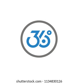 360 Logo template vector illustration