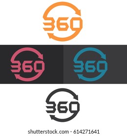 360 logo vector design