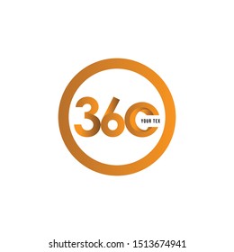 360 Logo Vector Illustration, design for Banner, Greeting Card or Print