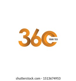 360 Logo Vector Illustration, design for Banner, Greeting Card or Print
