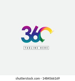 360 Logo Vector Template Design Illustration