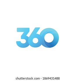 360 modern logo design concept.