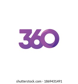 360 concepto de diseño de logotipo moderno.