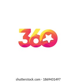 360 concepto de diseño de logotipo moderno.