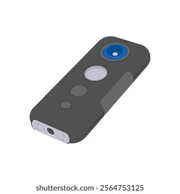 360 Pocket Camera Video Production Vector Illustration, Isolated