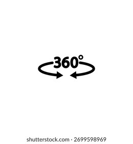 360, rotate, degree, circle, icon, abstract, vector, technology, arrow, isolated, illustration, concept, label, education, digital, line, button, graphic, camera, website, vector illustration, eps10.