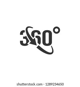 360 view icon graphic design template vector isolated
