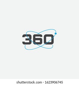 360 View Icon Graphic Design Template Vector, 360 Degrees Angle Icon In Trendy Flat Style, Icon Vector Of 360-degree App For 360-area View