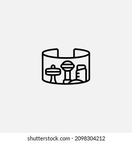 360 view icon sign vector,Symbol, logo illustration for web and mobile