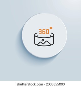 360 view icon vector design