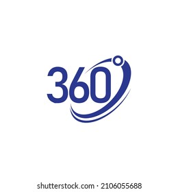 360 view logo icon vector flat design