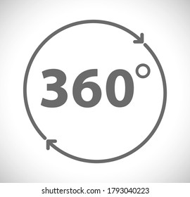 360 view panorama video icon