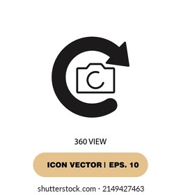 360 view photography icons  symbol vector elements for infographic web