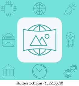 360 view vector icon sign symbol