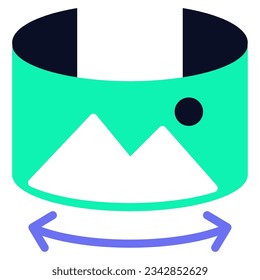 360-Degree View Icon for uiux, infographic, etc