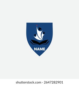 3617 educational logo school college university learning institute book academy organization
