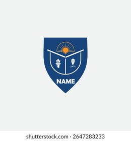 3627 educational logo school college university learning institute book academy organization