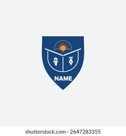 3632 educational logo school college university learning institute book academy organization