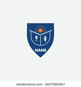 3633 educational logo school college university learning institute book academy organization