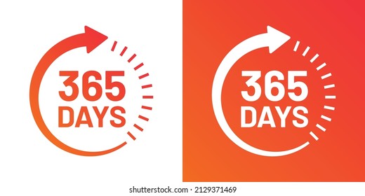 365 Tage Vektor in Grafikdesign.