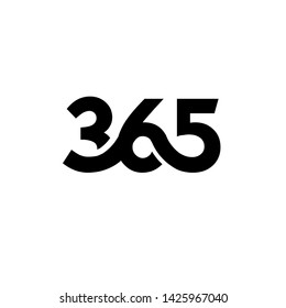 365 infinity logo icon design vector illustration