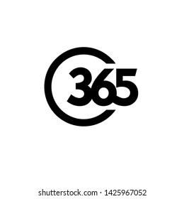 365 infinity logo icon design vector illustration