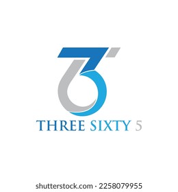 365 Diseño de logotipo de carta Logotipo único y moderno