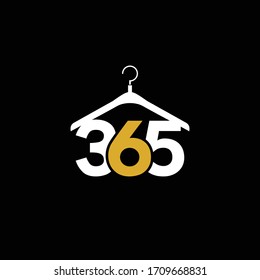 365 number letter logo icon designs vector